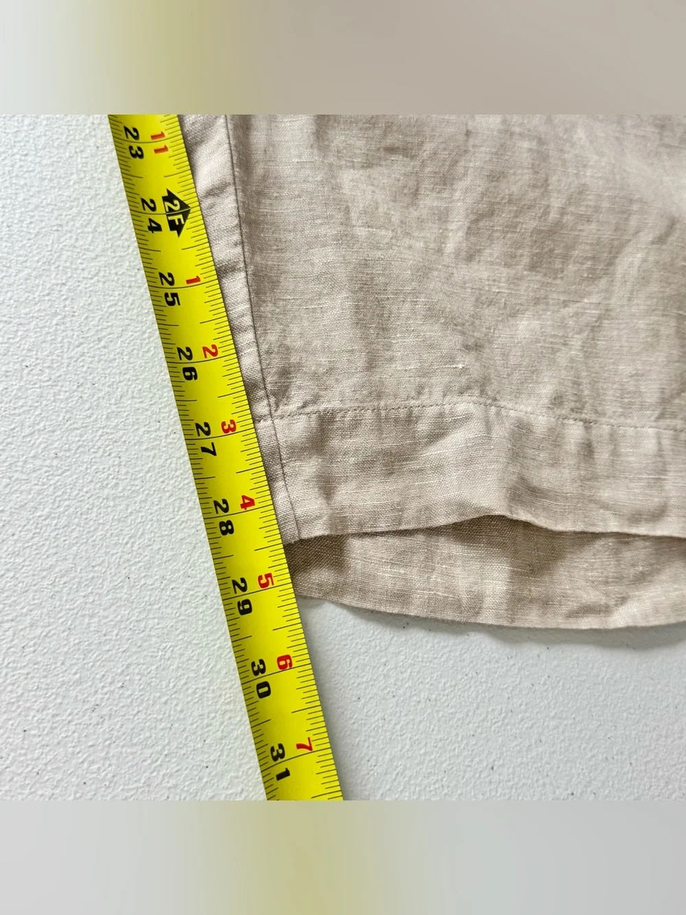 Quince 100% European Linen Wide Leg Pants Size L Flax
